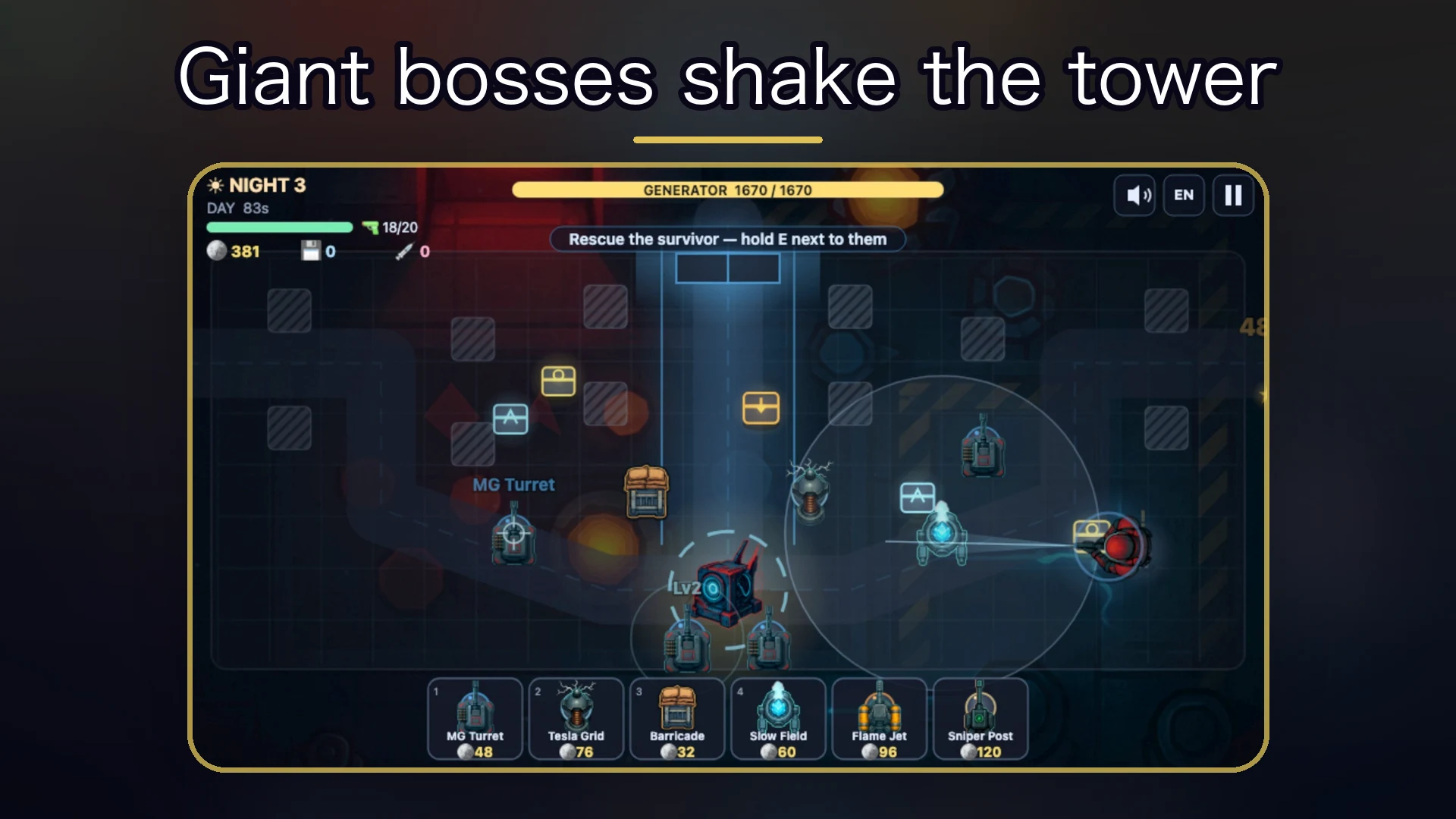 Tower Defense: Night Survival screenshot