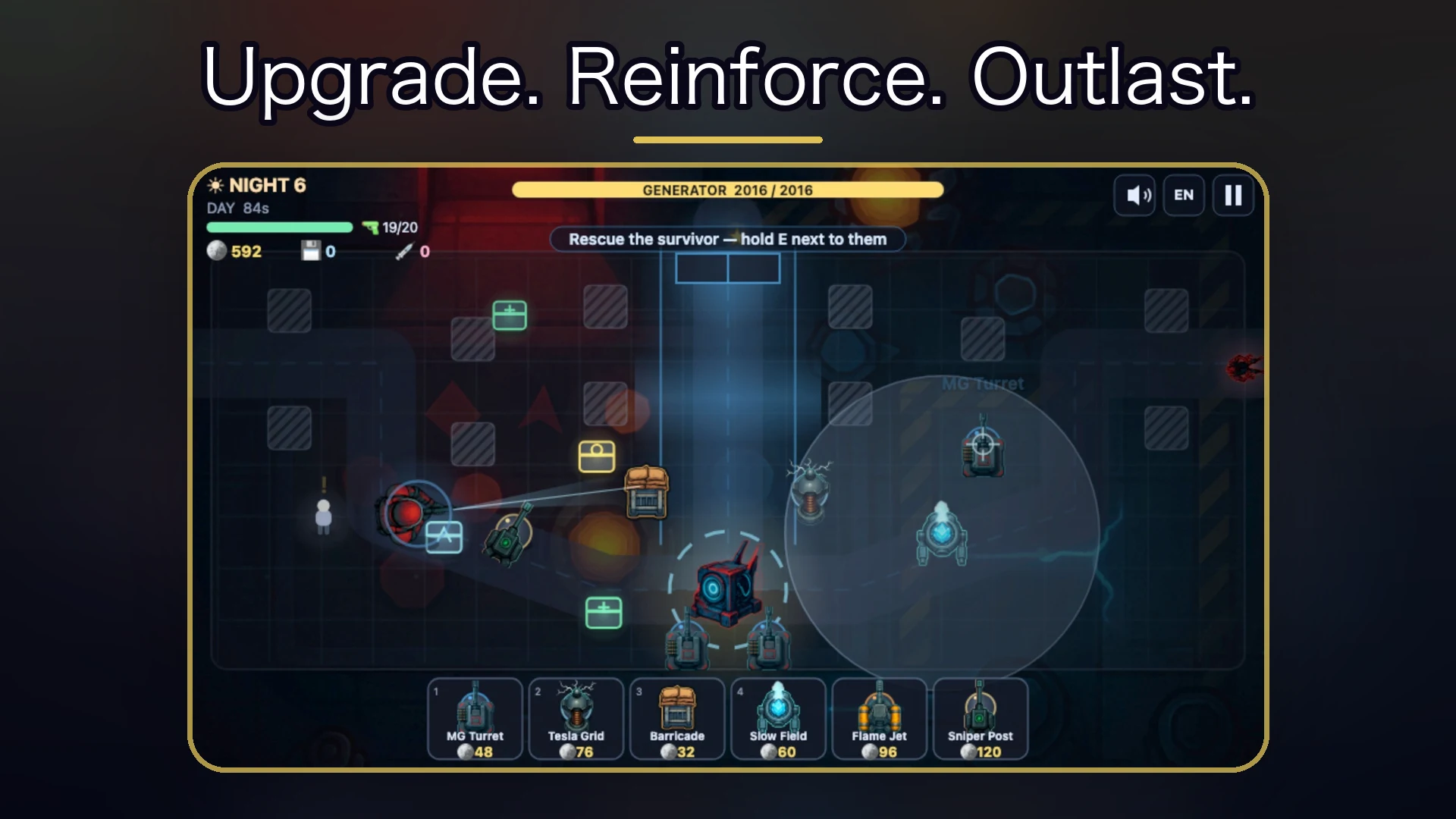Tower Defense: Night Survival screenshot